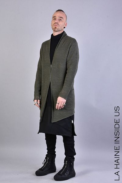 La Haine Inside Us REGULAR NET CARDIGAN - LA HAINE INSIDE US - GREEN, L