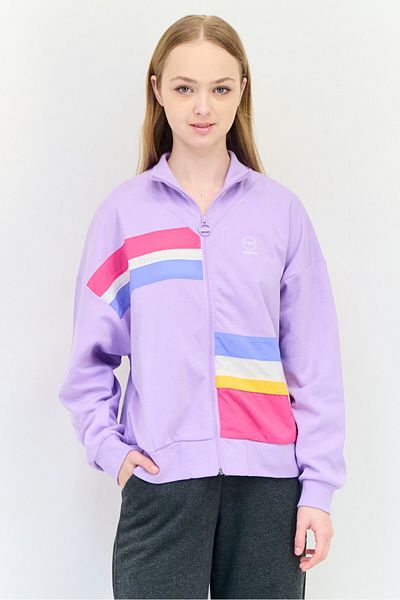 adidas Women Sportswear Fit Long Sleeves Outdoor Sweatshirt, Multicolor