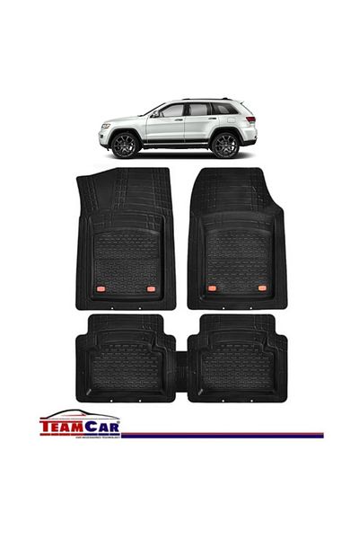 TEAMCAR Covorașe auto tip tavă Jeep Grand Cherokee Wk2 (2011–2021) negre, material durabil
