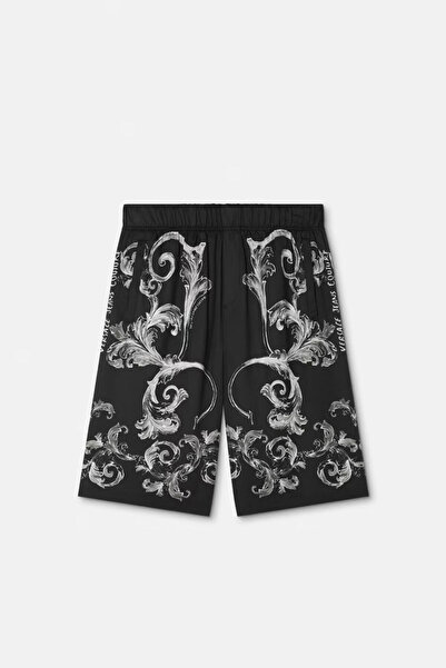 VERSACE JEANS ΣΟΡΤΣ ΜΠΕΡΜΟΥΝΤΑ ΜΕ ΜΠΑΡΟΚΕΑ ΣΧΕΔΙΑ - - 50, ΜΑΥΡΟ