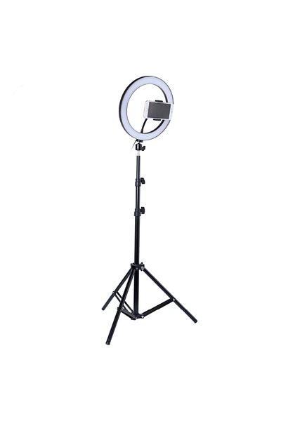 Teno Teno® Ring Light Circular Lamp, Diameter 35.6cm/14 Inch, Remote Control and Tripod 210 cm, White