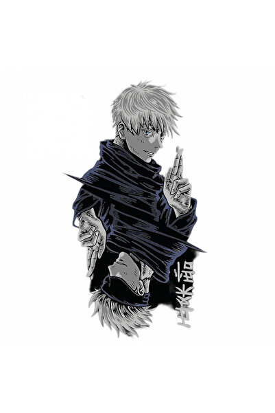 INOVATIX Set 8 piese, Sticker Gojo Satoru Jujutsu Kaisen, INOVATIX®. 6 cm