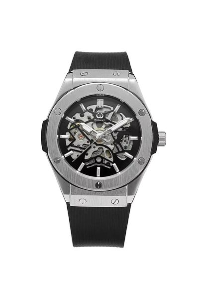 delis Ceas barbatesc Winner CS1749, automatic, silicon, negru, cadran negru