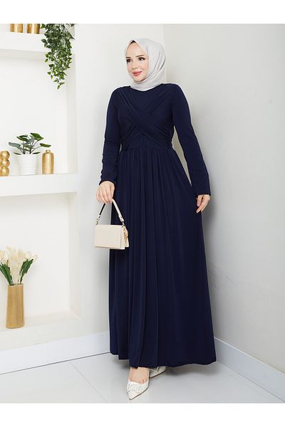Wual giyim Φόρεμα Sandy Cross Draped με κορδόνια