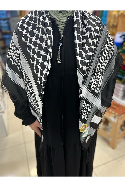 hicazavm Keffiye Kuffiye Tasseled Pusisi Keffiye 125 X 125