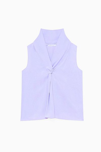 Patrizia Pepe TOP TRANSPARENT - PATRIZIA PEPE - 44, LILA