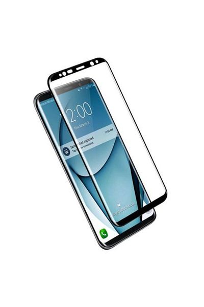 OEM Protector de ecran 3D din sticlă pentru Samsung Galaxy S8 - Negru