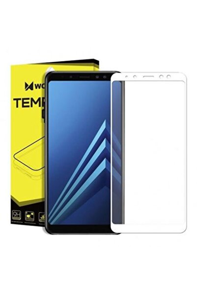 OEM Стъклено фолио за Samsung Galaxy A8 2018 MyStyle Full Glue 4D бяло