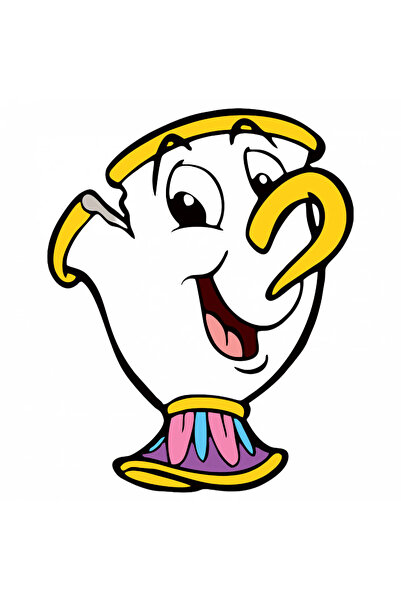 INOVATIX Set de 8 piese, autocolant ceașcă de ceai Frumoasa și Bestia, INOVAT...