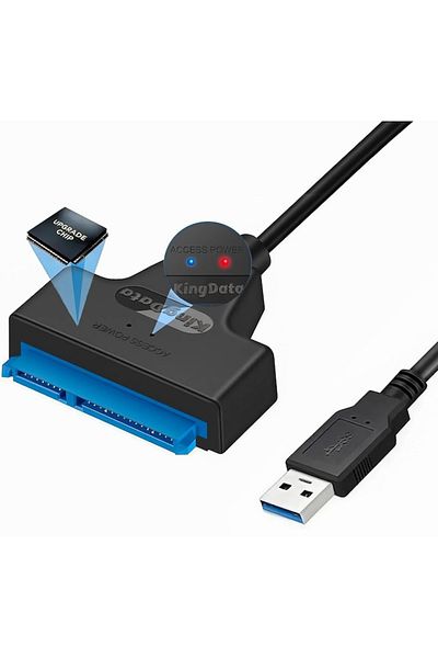 Sprise USB 3.0 to SATA Adapter, For HDD/SSD, Plug and play, 20cm, Black
