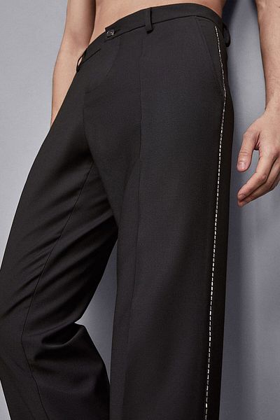 Patrizia Pepe Pants With Side Inserts - - 52, Black