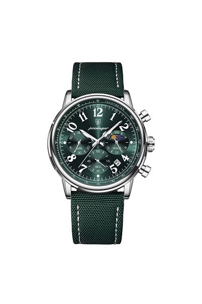 delis Men's watch Poedagar CS1887, textile, green, green dial
