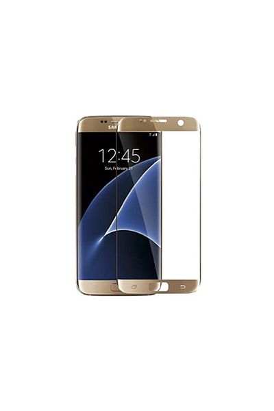 OEM Folie de protecție 3D Premium pentru Samsung Galaxy S7 Edge cu sticlă securizată, acoperire completă, aurie
