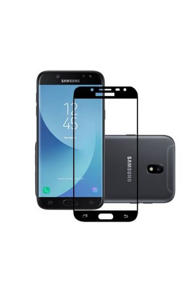 OEM Set Folie de sticlă 3D Samsung Galaxy J5 2017 Negru + Husă de protecție din silicon negru