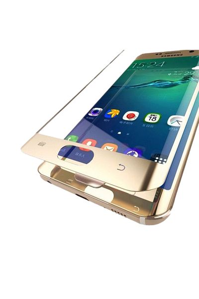 OEM Folie de protecție 3D Premium pentru Samsung Galaxy S7 Edge cu sticlă securizată, acoperire completă, aurie