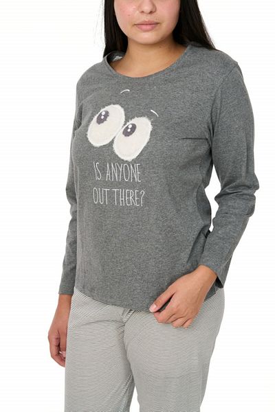 Centini Women's cotton pajamas, Betty, pearl gray