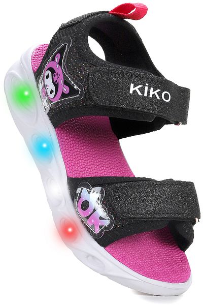 Kiko Kids Kuruza Daily Lighted Velcro Girls Sandals Shoes