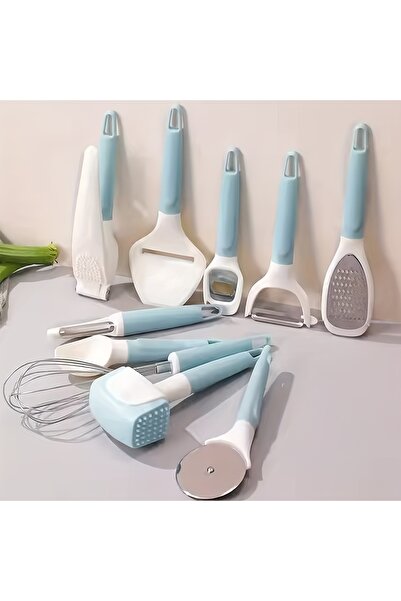 HTH 10 Pieces Multipurpose Use Kitchen Gadgets Set Stainless Steel Blade Multifunction