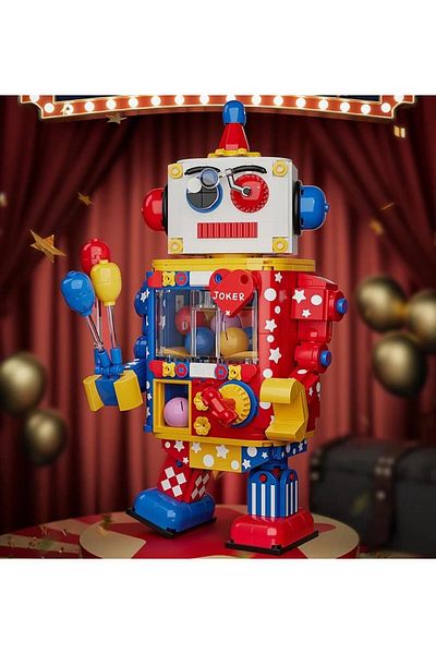hak-iş oyuncak Red Pop Marker Robot Lego Block Toy