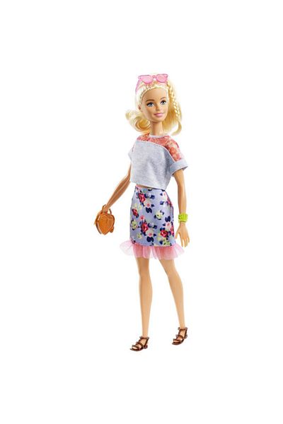 mattel Barbie Fashionistas Doll - Blonde Barbie, with 2 Outfits