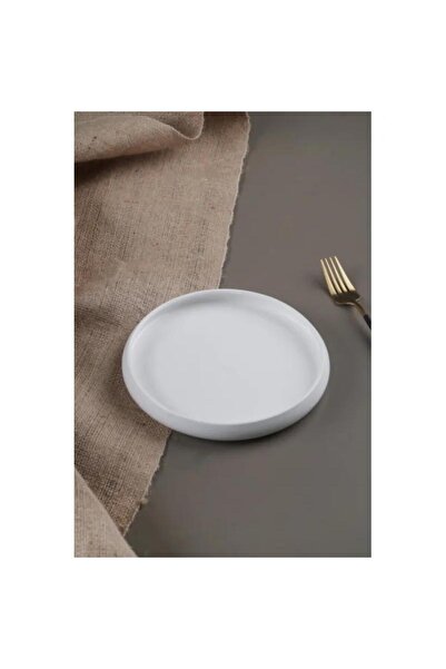 ACAR Bianco Perla Porselen 18 x 3 cm Yuvarlak Tabak MST465