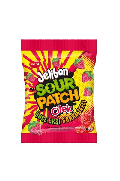 SOUR PATCH KİDS Jeleuri cu căpșuni Sour Patch 80g