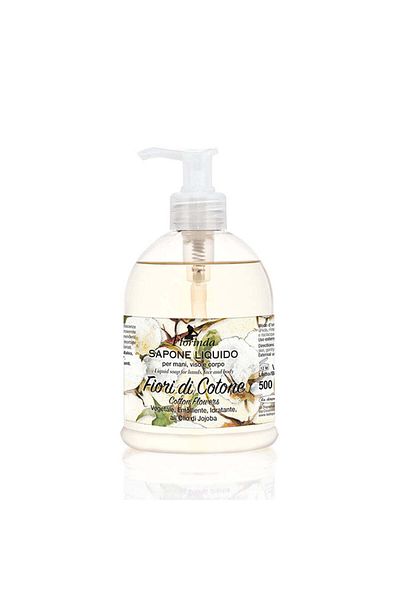 Florinda Liquid Soap For Hands, Face And Body With Cotton Flowers Fragrance, 500 ml