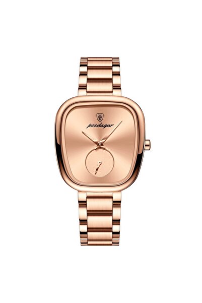 delis Ceas de dama Poedagar CS1891, otel inoxidabil, rose gold, cadran rose gold