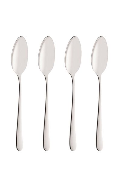 Amefa 4-Piece Austin Rust-Resistant Stainless Steel Spoon Set Silver