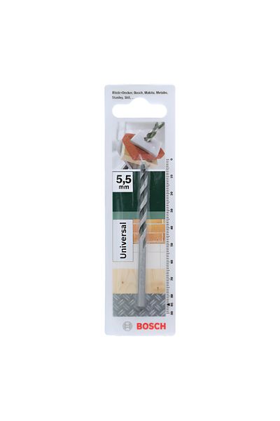 Bosch Universal Multi Purpose Precise Drill Bit Silver 5.5 x 85mm