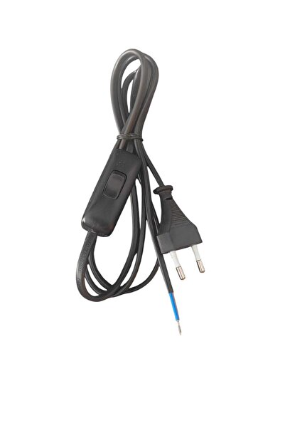 renova art Fişli Arapuarlı Hazır Kablo Siyah 1.5Metre Lambader Abajur Tuz Lambası için uygun