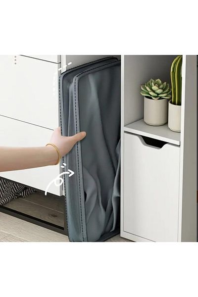 COOYA Foldable Storage Basket,Standing Corner with Handle,45x35x20CM,600D Oxford Cloth Waterproof Material