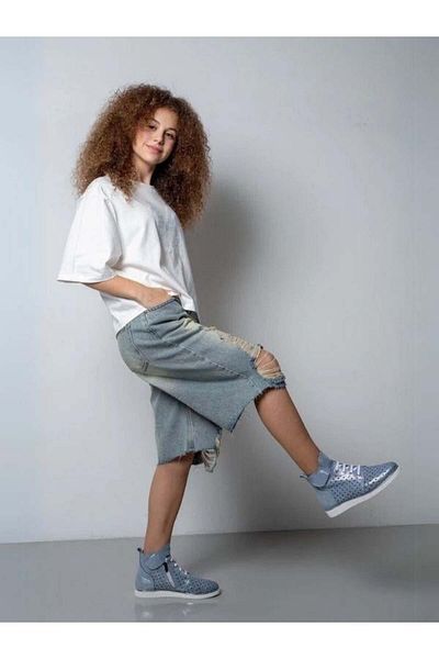 Zekids Girl's Ripped Denim Jeans Shorts