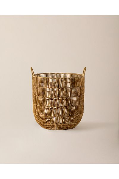 Madame Coco Denis Rattan Basket - m - Natural