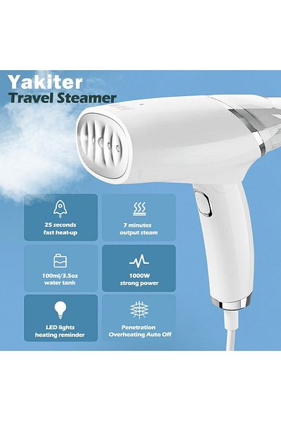 COOYA Foldable Steamer ,1000W Powerful,30s Fast Heat-up,Used for Different Types of Fabric