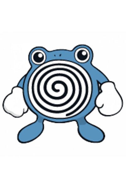 INOVATIX Set de 8 piese, autocolant Pokemon Poliwhirl, INOVATIX®. 6 cm