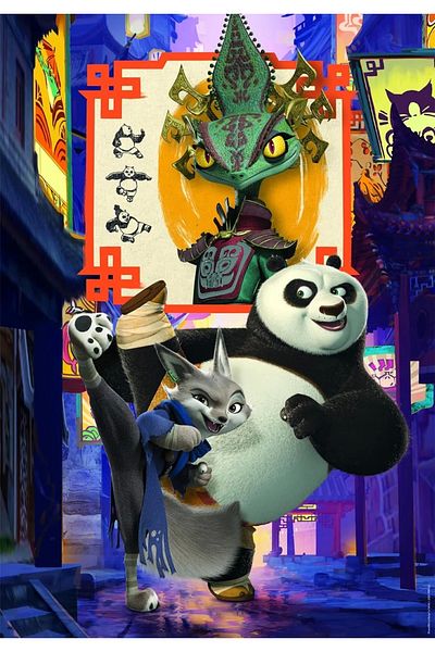 CLEMENTONI 104 Piece Puzzle Kung Fu Panda 25781