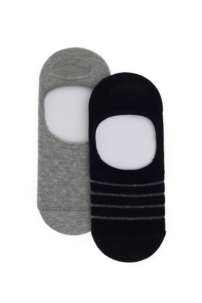 U.S. Polo Assn. Women's 2-Piece Ballerina Socks 50311361-Vr046