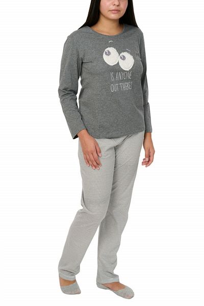 Centini Women's cotton pajamas, Betty, pearl gray