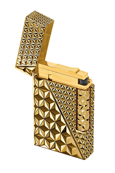 S.T. Dupont Ligne 2 Çift Soft Alev Fire X Gold Puro Çakmağı C16646