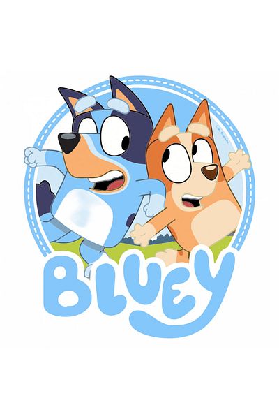 INOVATIX Set de 8 piese, Sticker Bluey și Bingo Heeler în imagine, INOVATIX®. 6 cm