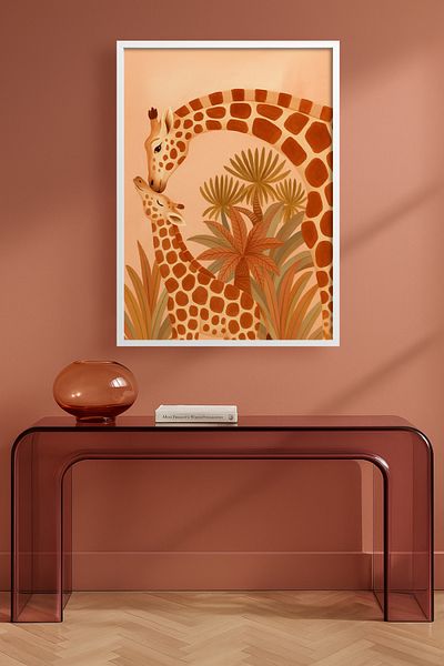 HOMEPACK Single Wooden Framed Painting One Piece Poster Painting Tk/Karina15