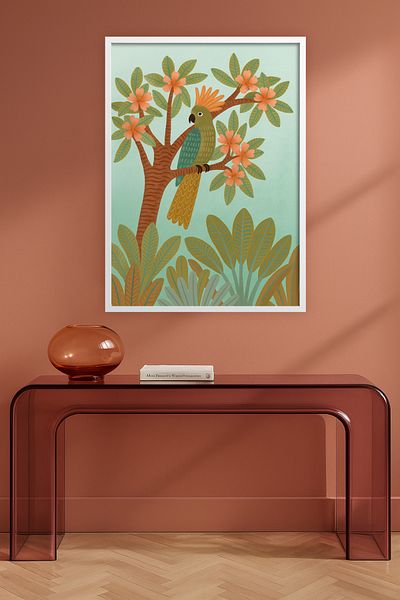 HOMEPACK Single Wooden Framed Painting One Piece Poster Painting Tk/Karina17