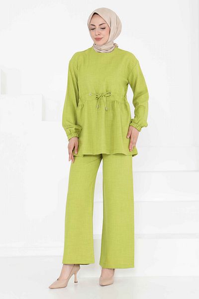 TOFİSA Tie-Up Double Suit Oil Green - 27196