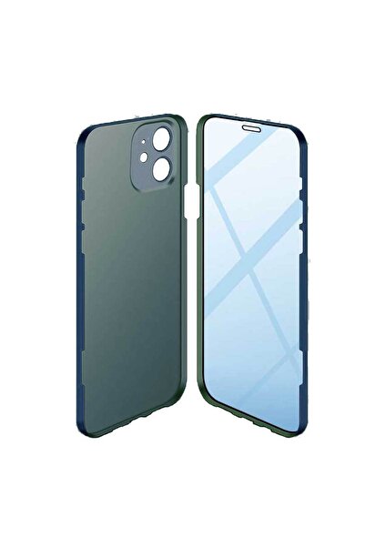 Smart Tech Apple iPhone 11 Uyumlu 360 Derece Tam Kaplayan Cam Kapak Kılıf