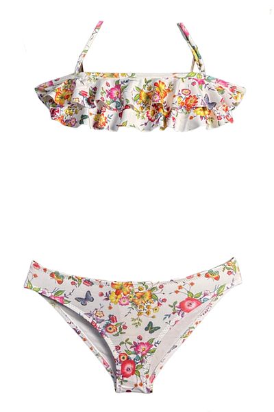 LOOK ME Σετ μπικίνι για κορίτσια με λαιμόκοψη Halter με μοτίβο 50UV από τη Nessi Byrd
