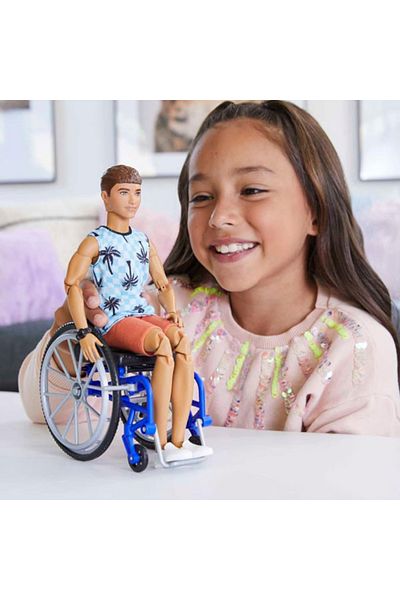 mattel Barbie Fashionistas Doll, Ken with Wheelchair and Ramp