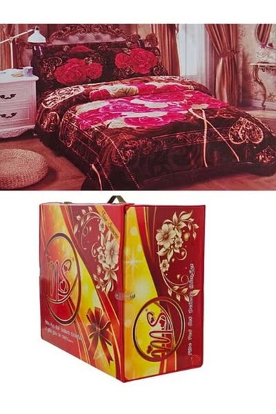 Generic طقم بطانية شتوية ثقيلة من 5 قطع، مقاس 220×240 سم، مع غطاء مرتبة، مقاس 260×230 سم