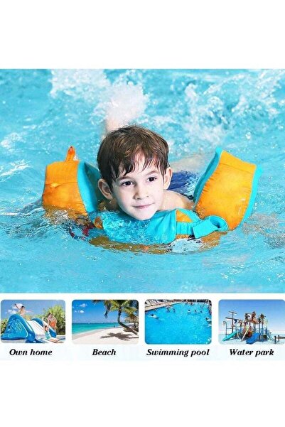 Arabest Kids Swimming Vest,with Shoulder Straps Arm Wings,Learning Swimming Training Gear,for 2+Kids