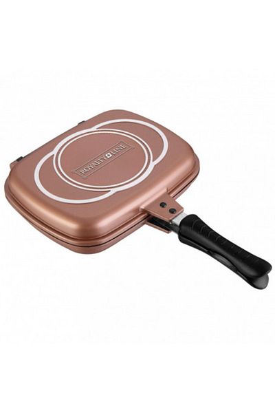 Royalty Line Double non-stick frying pan 32cm, RL-DF32M COPPER, Royalty Line, copper color